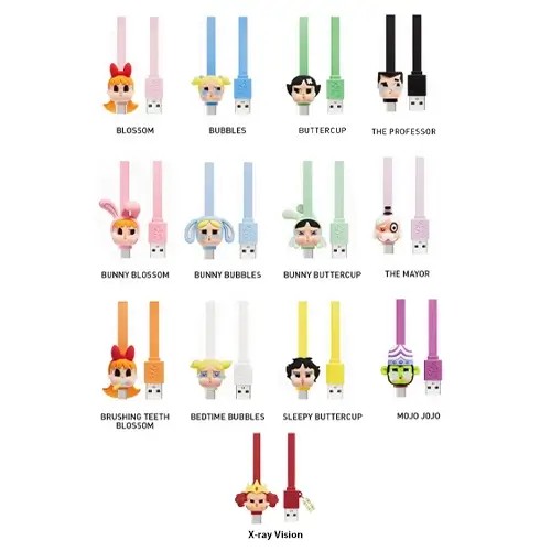 Pop Mart - CRYBABY: Powerpuff Girls Type-C Cable Blind Box Series (One Random Piece) (CDU12PCS) Pop Mart - CRYBABY: Powerpuff Girls Type-C Cable Blind Box Series (One Random Piece) (CDU12PCS)