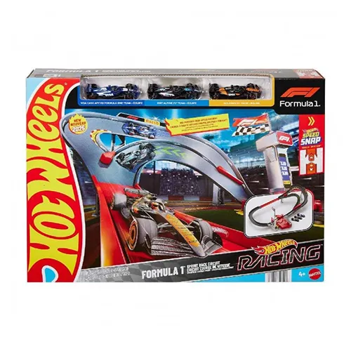 Mattel Hot Wheels Racing Formula 1 Sprint Race Circuit Track Set With 3 Die-Cast Toy Cars in 1:64 Scale Mattel Hot Wheels Racing Formula 1 Sprint Race Circuit Track Set With 3 Die-Cast Toy Cars in 1:64 Scale