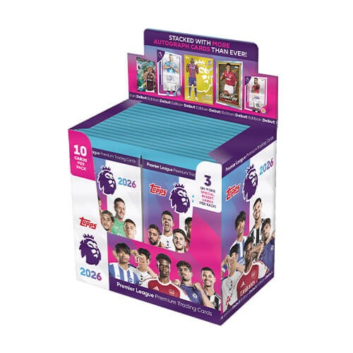 Topps Premier League 2026 - Single Pack (Box of 28 packs) sealed Box Topps Premier League 2026 - Single Pack (Box of 28 packs) sealed Box