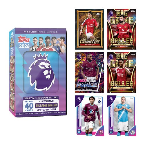 Topps Premier League 2026 - Mega Tin (Assorted) Topps Premier League 2026 - Mega Tin (Assorted)